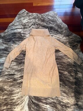 Banana Republic Cream Turtleneck Sweater Dress